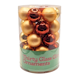 30 Glas Glimmer Ornamente Eis Design Factory Inc. Weihnachten Wohndeko - Bild 1 von 4