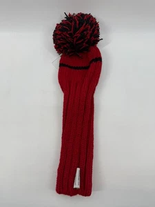 Sunfish Driver Headcover Ladie's Knit Wool Red Black Colors 147 - Picture 1 of 1