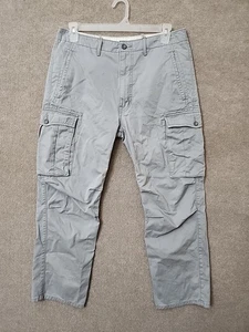 Pantalones cargo Levis para hombre 34x30 (28) grises bolsillos 100 % algodón - Imagen 1 de 11