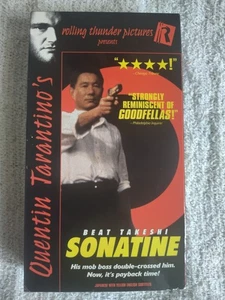 SONATINE (1993) VHS Tarantino Takeshi Kitano Japanese English Sub Ex Blockbuster - Picture 1 of 4