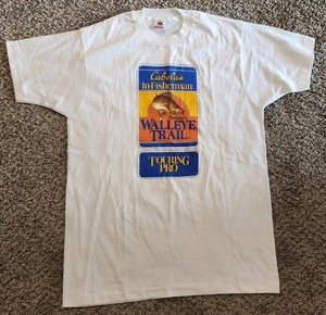 Vintage Cabela’s In-Fisherman Walleye Trail Touring Pro Graphic T-Shirt Men's XL - Picture 1 of 4