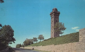 Obsrvation Building on Top of Mt Penn Reading Pennsylvania 1968 Postcard - Picture 1 of 2