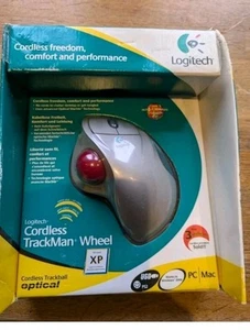 Logitech Roue Trackman sans Fil Optique Trackball Souris Soulagement du Stress pour Main - Photo 1/6