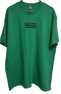 New T Shirt Custom Iron NIN Nine Inch Nails Band GREEN Size Adult S M L XL - Picture 1 of 10