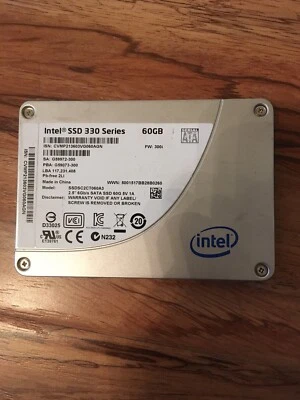 Intel SSDSC2CT060A3 330 Series 60Gb SSD SATA 6.0 2.5" Solid State Hard Drive - Image 1 of 4