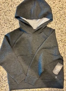New With Tags Xersion Kids Double Knit Pullover Hoodie XS 6/7 Charcoal Gray - Picture 1 of 3