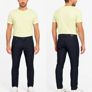 Freesoul Jeans Da Uomo Nero Taglia W31 Slim Fit Skinny Vita Bassa Semi Lucido - Imagen 1 de 15