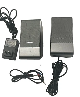 Bose Computer MusicMonitor Computer Speakers Desktop PC Silver Bose Sound Used - Image 1 of 4