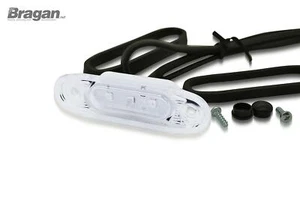 12v 24v Red Flush LED Clear Lens Marker Position Lamps Clearance Light Accessory - Picture 1 of 12