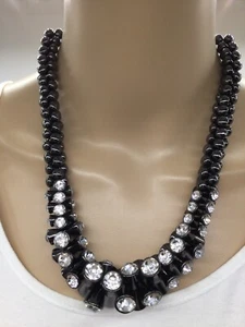 Precioso Collar HSN Hematita y Estrás Nuevo con Etiquetas - Imagen 1 de 2