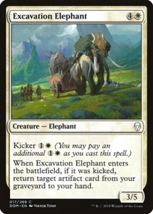 MTG EXCAVATION ELEPHANT 017/269 COMMON FOIL (DOM) Dominaria - LP - Picture 1 of 1