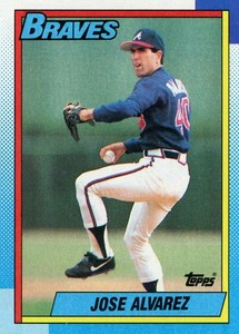 1990 Topps #782 - Jose Alvarez - Atlanta Braves