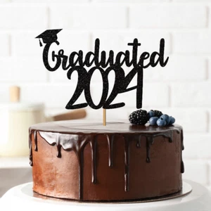 Graduated 2025 Graduation Cake Topper Class Of 2025 High School Decoration Party - Picture 1 of 3
