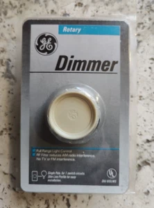 GE Single Pole Rotating Dimmer Switch, Rotate On/Off Off white color - Picture 1 of 5