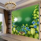 Blue Flower Leaves Full Wall Mural Photo Wallpaper Printing 3d Decor Kid Home