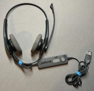 Jabra Biz 1500 Duo Professional UC Wired Headset - Black - Zdjęcie 1 z 4