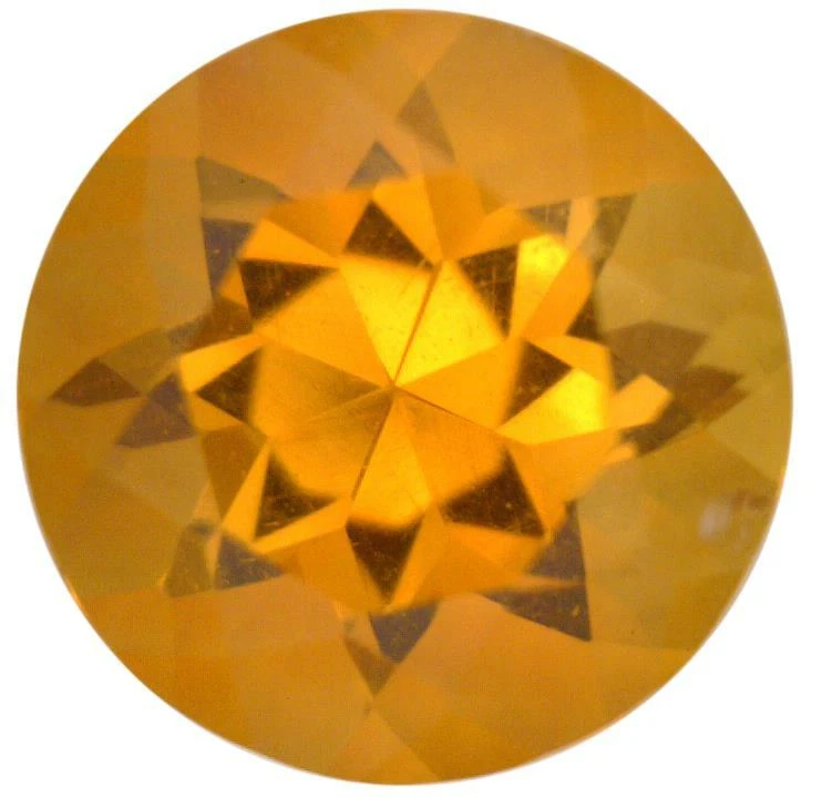 Natural Fine Deep Glowing Yellow Gold Citrine - Round - Bolivia - AAA Grade - Image 1 of 1