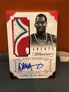 2013 Panini Flawless Danny Manning Auto & 3 Color Clippers Patch #’d 15 - Picture 1 of 3