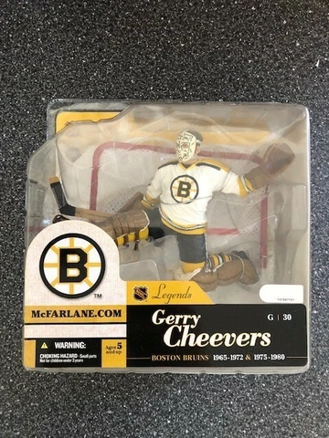 MacFarlane Hockey NHL Legends Series 1 Gerry Cheevers (Bruins) WHITE VARIANT Cover
