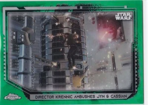 2021 Star Wars Chrome Legacy rifrattore verde #49 regista Krennic Ambushes 09/50 - Foto 1 di 1