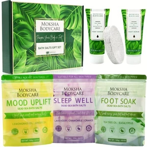 Foot Care Pedicure Gift Set Spa Pamper Kit Foot Scrub Lotion Salt Christmas Gift - Picture 1 of 11