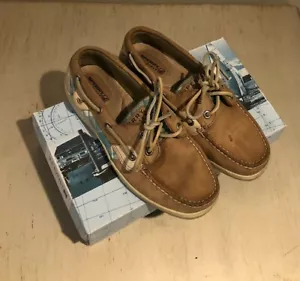 Para mujer Sperry Top-Sider Barco Zapatos Bluefish 2 Ojos Lino/Avena 6 M 9174004 - Imagen 1 de 3