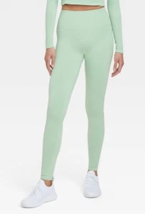 Leggings para mujer de tiro alto sin costuras 7/8 - JoyLab, verde jade, XS (A) - Imagen 1 de 6