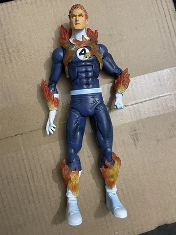 Human Torch Johnny Storm Marvel Legends Icons 12" Action Figure Hasbro Cover