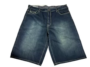 Ecko Unltd 1972 schwarz Denim Jeansshorts Herren Größe 42 Baggy FIT neu mit Etikett - Bild 1 von 22