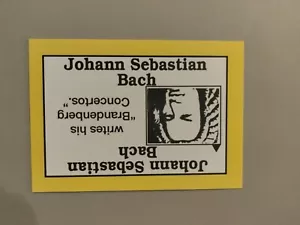 PERSPEKTIVE Zeitlinienspiel J.S. BACH 1992 Karte gebraucht Geschichte kostenloser Versand - Bild 1 von 1