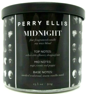 PERRY ELLIS MIDNIGHT FINE FRAGRANCED CANDLE 14.5 Oz / 411 g BRAND NEW ITEM!!! - Picture 1 of 2