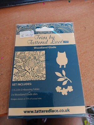 CARTELLA GOFFRATURA PER SCRAPBOOKING PIZZO A BRANDELLI NUOVA (B) WOODLAND GLADE - Immagine 1 di 2