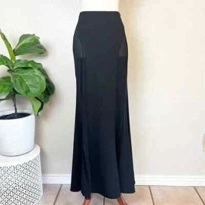 Maxi Falda NBD Revolve Para Mujer Talla M Negra Giselle Panel Transparente Línea A - Imagen 1 de 12