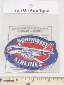 Northwest Airlines - Toppa costume ferro su applicazione ricamata - NUOVO - Foto 1 di 2