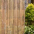 Natural Slatted Fence Natural Bamboo Garden Slatted Fence Privacy Border Roll Uk
