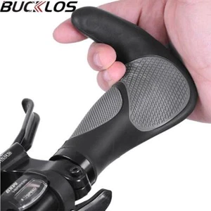 Bucklos Bike Handlebar Grips Ergonomics Extended Bar Non-slip Rubber Cuffs - Picture 1 of 26