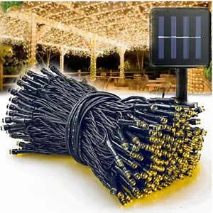  Solar String Light Outdoor 8 Modes Solar Christmas Lights Waterproof for Garden - Picture 1 of 93