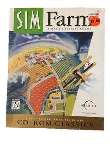 Maxis Sim Farm (PC Game) PC CD-ROM Video Game Rare Big Box New & Sealed - Picture 1 of 2