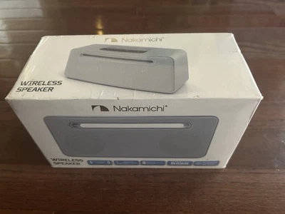 Altavoz inalámbrico Bluetooth 4.0 Nakamichi BTSP80 plateado mate, graves altos Foto 1 de 4