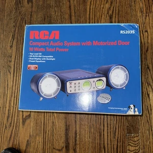 RCA RS2035 CD R/RW Stereo Radio Tuner 2 Speakers Remote SEALED NEW OLD STOCK - Picture 1 of 1