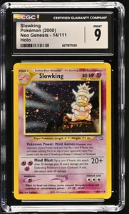 CGC 9 MINT Slowking 2000 Neo Genesis 14/111 Holo SWIRL Pokemon Card - Picture 1 of 2