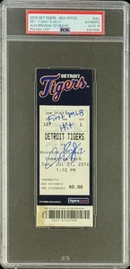 Alex Bregman Signed First MLB Hit Full Ticket PSA Auto 10 633870685 - Picture 1 of 2