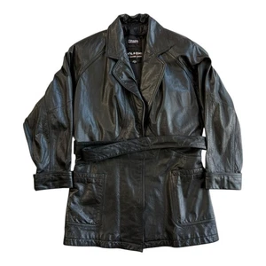 Chaqueta Wilsons Cuero Negro Bolsillos con Cremallera Bolsillos para Cinturón Forrado Aislante Talla S - Imagen 1 de 9