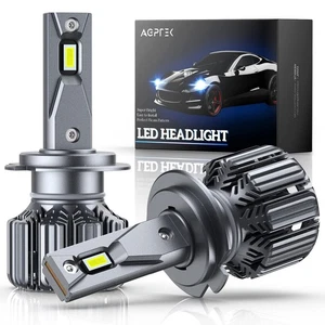 AGPTEK 70W 12000LM H7 LED Headlight Bulbs, 2Pcs Car Headlamps 6000K Super Bright - Picture 1 of 5