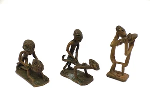 Statuine bronzo ottone Africa scene erotiche #2 - Foto 1 di 17