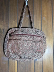 AmeriBag Large Weekend Tote Paisley Burgundy/Gold Schultertasche Reißverschluss oben 18" - Bild 1 von 11