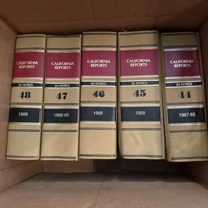 California Reports 3rd Series Law Books 44-48 - Picture 1 of 1