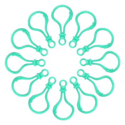 150 Pcs Plastic Lobster Claw Clasps Snap Lanyard Clip Hooks, Mint Green Foto 1 de 4