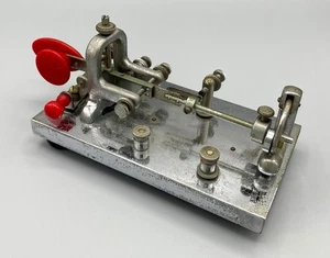 Vintage Vibroplex Morse Code Telegraph Key Lightning Bug switch tapper, 3+ lbs - Picture 1 of 7