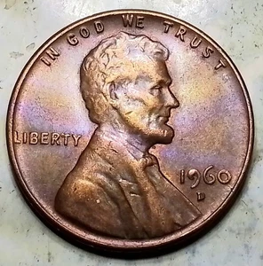 (Oct25) 1960 D Error Die Chip/fill On The 9 - Picture 1 of 3